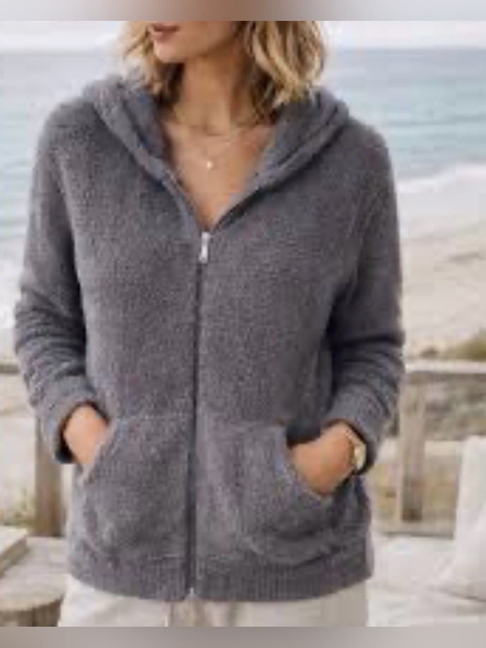 Columbia Women’s XL Plush Fleece Hoodie – Super Soft & Cozy, Excellent Condition